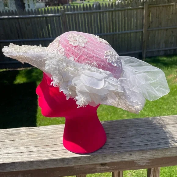 Vintage | Accessories | Vintage Kentucky Derby Lace Floral 